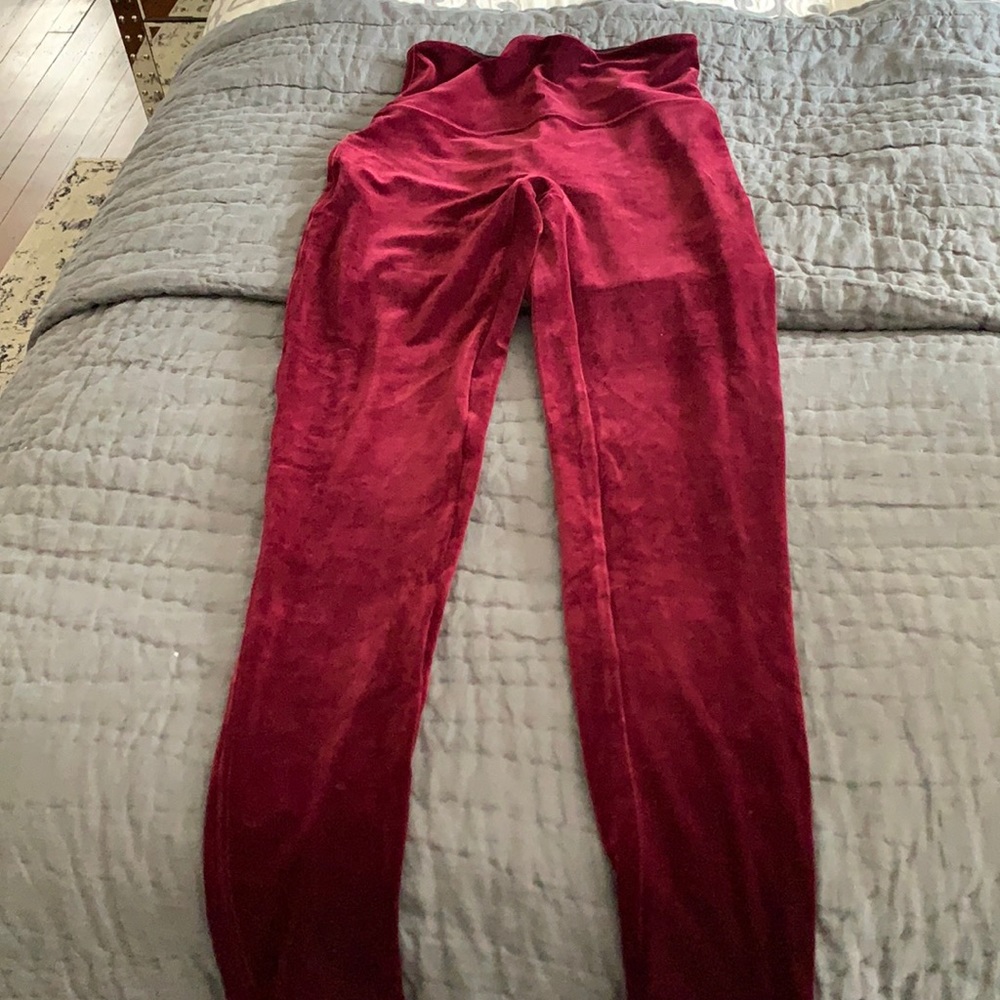 Spanx velvet leggings